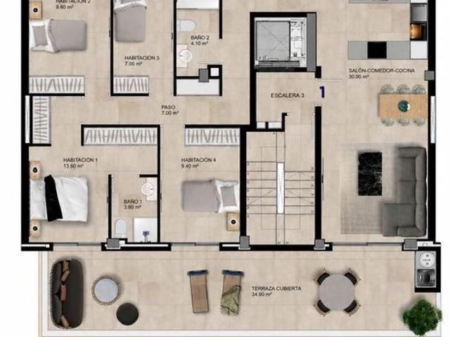 Piso de alto standing de 270 m2 en venta en Elche, Comunidad Valenciana