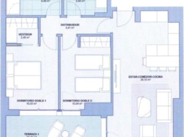 Piso de lujo en edificio de nueva construcción frente PORTIXOL