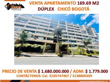 Piso exclusivo de 169 m2 en venta en Santafe de Bogotá, Colombia