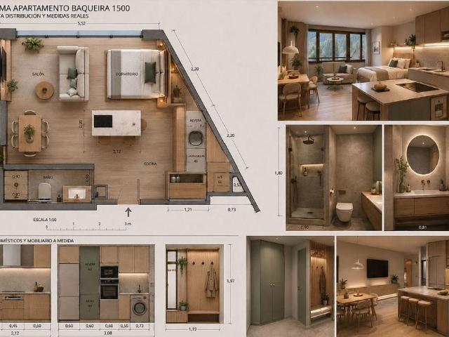 Piso en alquiler en Naut Aran, de 43 m² 1 habitación por 18.000