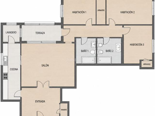 Piso en venta en Madrid, La Paz. Piso soleado en Barrio del Pilar. Pisos.