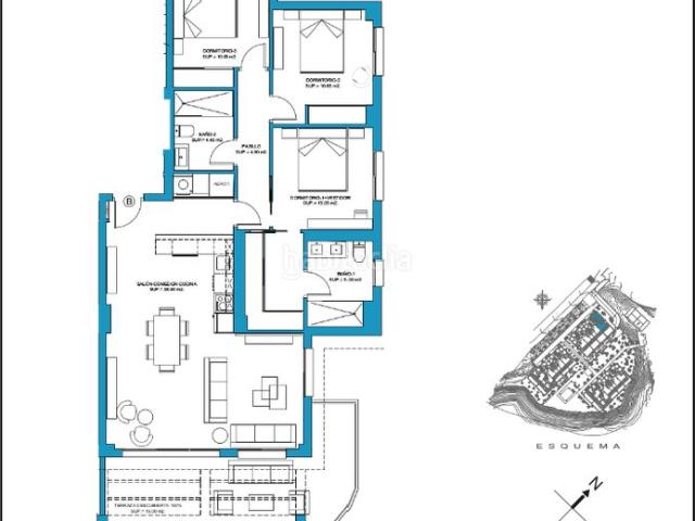 Piso en venta en Mijas, El Faro de Calaburra Chaparral. Exclusivo PISO de 3 dormitorios con 19 m2 terraza a 700 m. de la Playa. Pisos.