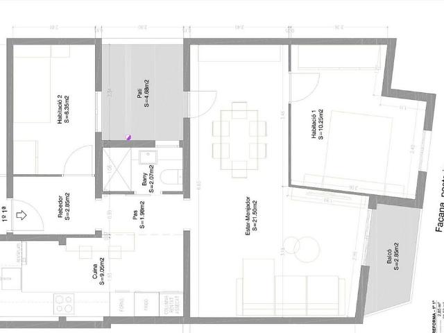 Piso en venta en avenida De la Generalitat, Santa Coloma de Gramanet, de 60 m² 2 habitaciones por 260.000