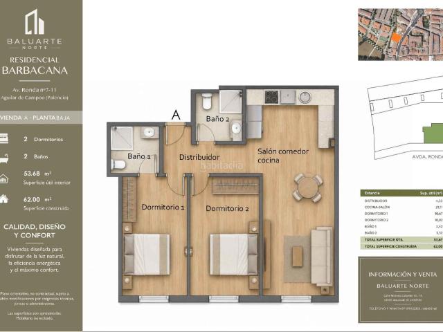 Piso en venta en Aguilar de Campoo. 3 dormitorios y una espectacular terraza para disfrutar en familia. Pisos Aguilar de.