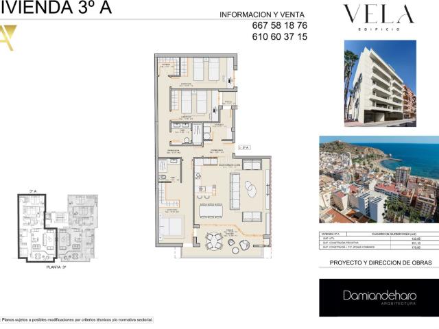 Piso en venta en Águilas, Casco Antiguo. El Edificio Vela es una exclusiva promoción residencial situada en la calle Rey Carlos III, en pleno centro de Águilas y a tan sol. Pisos.
