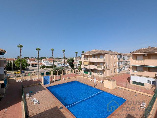 Piso en venta en Alcázares Los, Los Narejos_Punta Calera. Piso de 2 dormitorios con piscina comunitaria en Apartamentos Murcia. Pisos Alcázares.