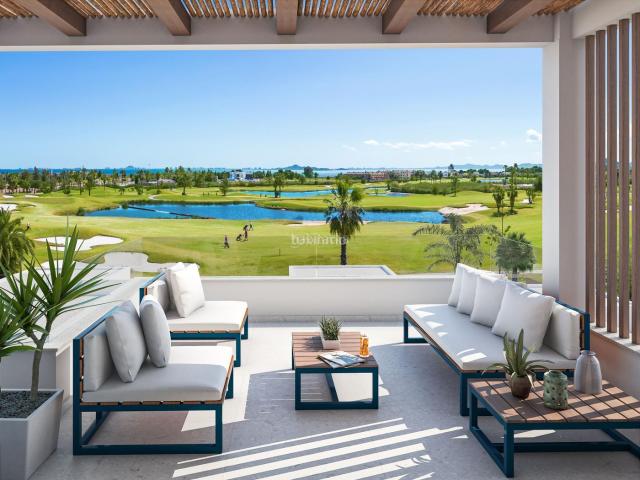Piso en venta en Alcázares Los, Las Lomas de Rame Bahía Bella. Soleados apartamentos en campo de golf con vistas al mar. Pisos Alcázares.