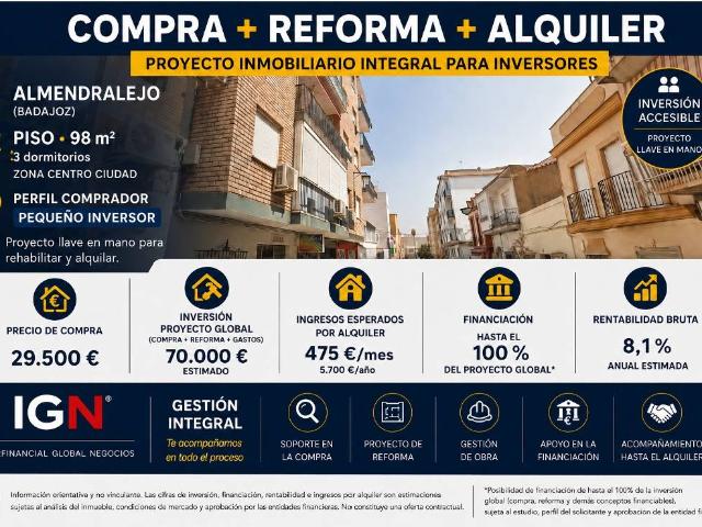 Piso en Venta en Almendralejo