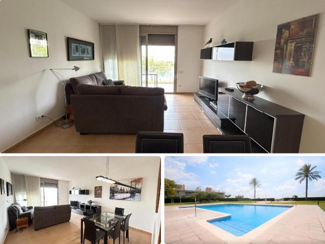 Piso en venta en Ampolla L´ Costa Dorada. FANTASTICO PISO DE 3 HABITACIONES CON PARKING Y PISCINA. Pisos Ampolla.
