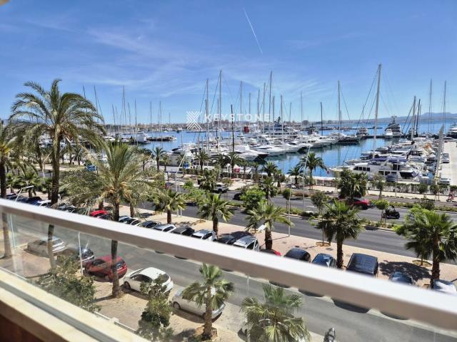 Piso en venta en Baleares Palma de Mallorca, El Terreno. Primera línea Paseo Marítimo Palma Terraza, vistas mar y garaje. Pisos Palma de.
