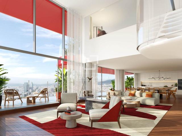 Piso en venta en Barcelona, Besòs Maresme. Dúplex de obra nueva de tres dormitorios y terraza de 96m en venta en Diagonal Mar. Pisos.