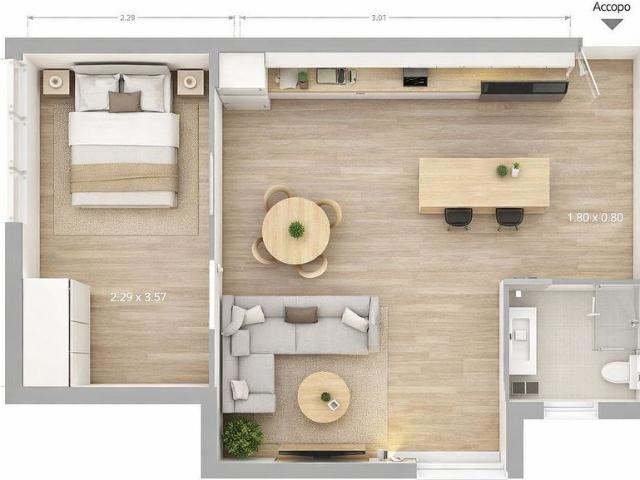 Piso en venta en calle De la Cera, Barcelona, de 40 m² 1 habitación por 115.000