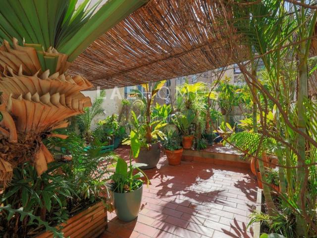Piso en venta en Barcelona, Raval. Coqueto piso con una impresionante terraza en Barcelona. Pisos.