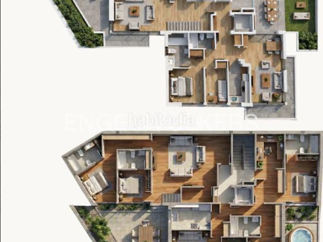 Piso en venta en Barcelona, Sant Genís dels Agudells. Descubra lujo a estrenar en HortaGuinardó, Barcelona 150 m, 4 dormitorios, terraza, jardín y vistas a la montaña, con ascensor. Pisos.