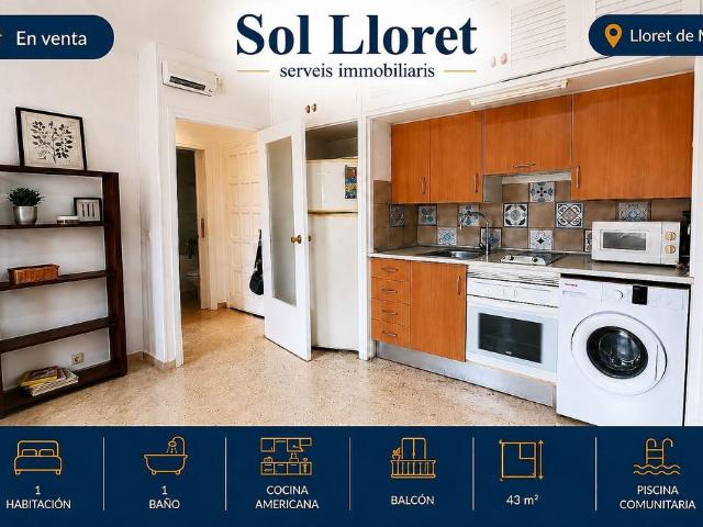 Piso en venta en calle De Francesc Cambó, Lloret de Mar, de 38 m² 1 habitación por 131.000
