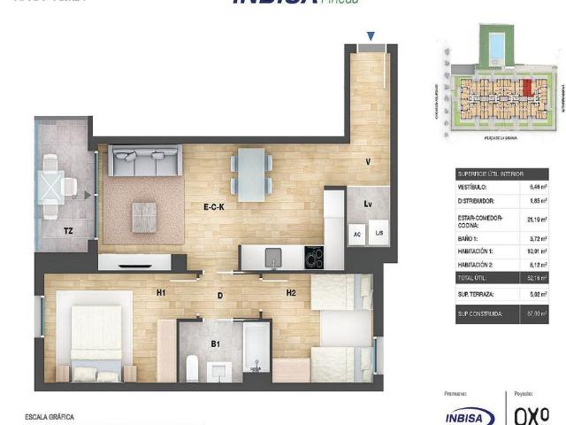 Piso en venta en calle De la Granja, Pineda de Mar, de 67 m² 2 habitaciones por 259.200