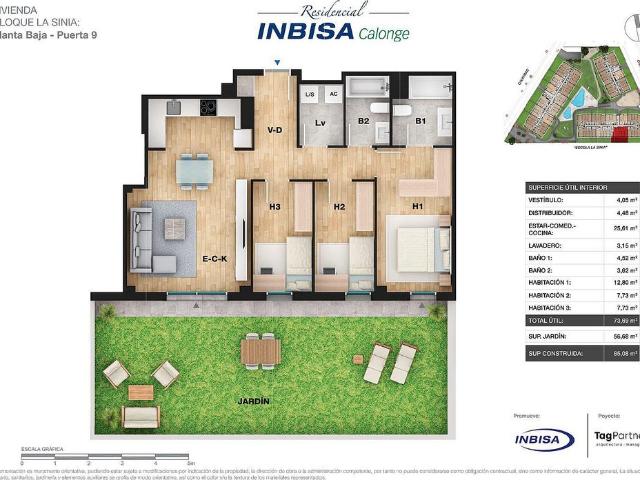 Piso en venta en calle De Lempordà, Calonge, de 148 m² 3 habitaciones por 393.500