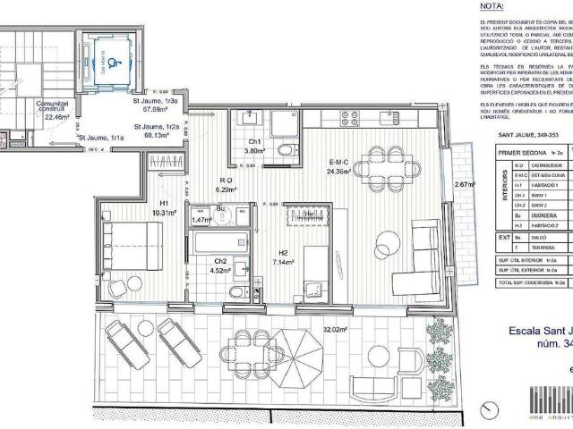 Piso en venta en calle De Sant Jaume, Calella, de 68 m² 2 habitaciones por 260.000