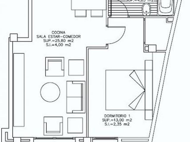 Piso en venta en calle I Penya, Arenys de Munt, de 50 m² 1 habitación por 195.000