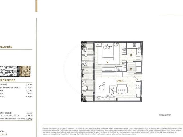 Piso en venta en calle Pau Alsina, Barcelona, de 50 m² 1 habitación por 408.000 €