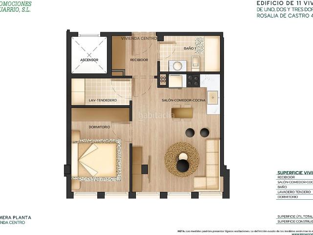 Piso en venta en Carral. Vivienda de 3 dormitorios Obra nueva 4º Derecha Ático. Pisos.