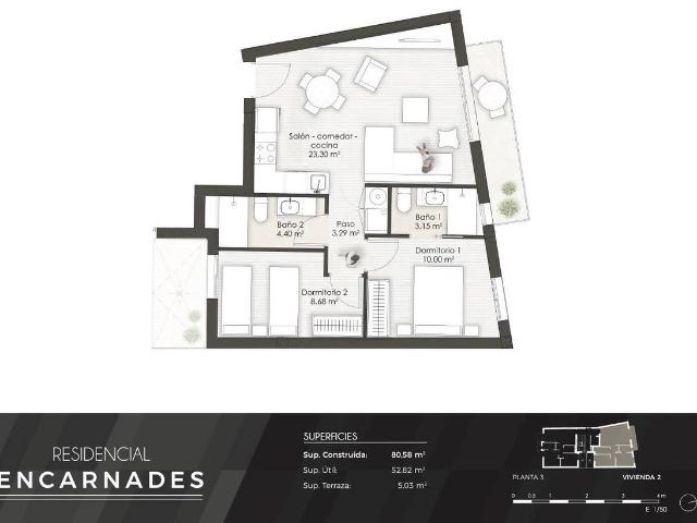 Piso en Venta en El Raval Portes Encarnades
