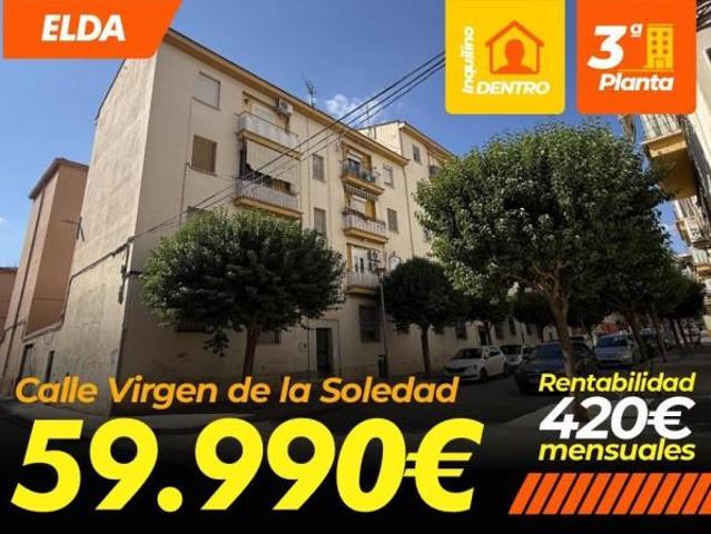 Piso en venta en Elda, Calle Virgen de la Soledad, 03600