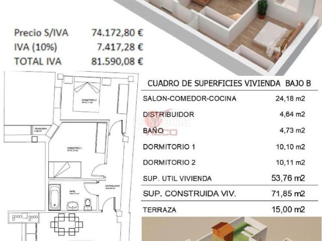 Piso en venta en Fuentes. VIVIENDA CALIFICADA COMO PASSIVHAUS, CASA PASIVA. Pisos.