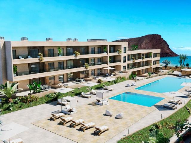 Piso en venta en Granadilla de Abona, Los Abrigos. Descubre un lujoso piso en La Tejita, El Médano, con vistas laterales al mar. Esta propiedad de 2 dormitorios y 2 baños ofrece 11. Pisos Granadilla.