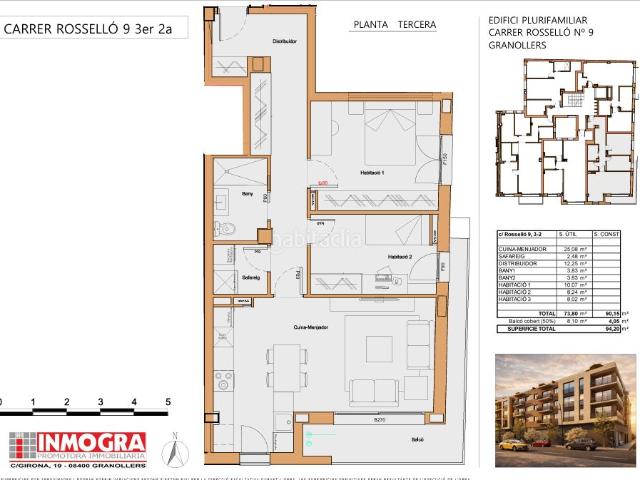 Piso en venta en Granollers, Hostal. Pisos.