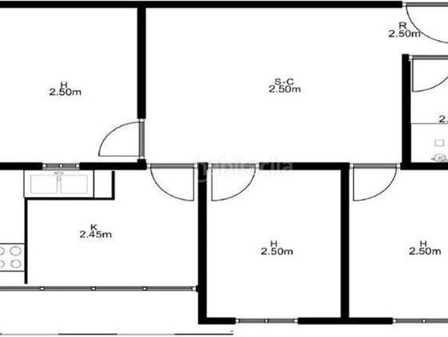 Piso en venta en Hospitalet de Llobregat L´, Les Planes. VIVIENDA DE 3 HABITACIONES!. Pisos Hospitalet de Llobregat.