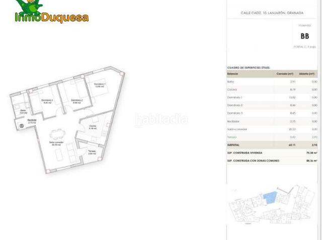 Piso en venta en Lanjarón. OBRA NUEVA Piso de 3 Dorm. y 1 Baño en LANJARÓN. Pisos.
