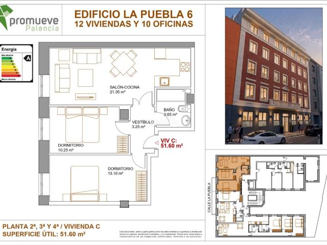 Piso en venta en Palencia, Centro. VIVIENDAS OBRA NUEVA EN EL CENTRO DE PALENCIA. Pisos.