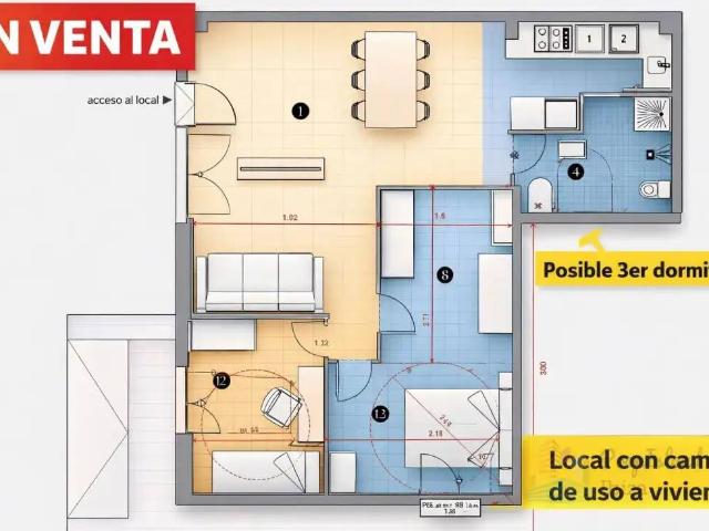 Piso en Venta en Sant Antoni de Portmany