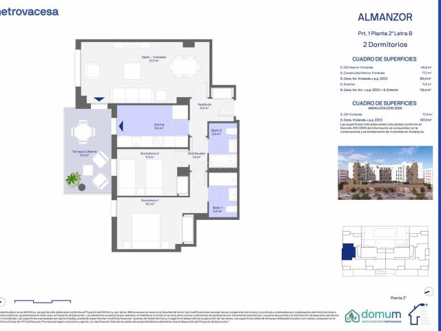 Piso en venta en Sevilla, Palmas Altas. Residencial Almanzor Palmas Altas. Pisos.