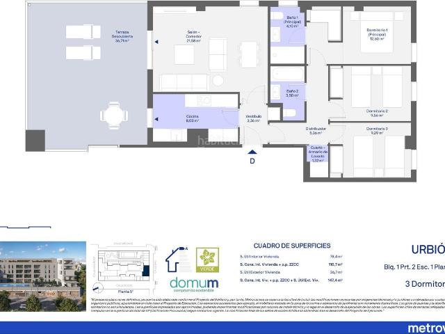 Piso en venta en Sevilla, Palmas Altas. Residencial Urbión Palmas altas. Pisos.