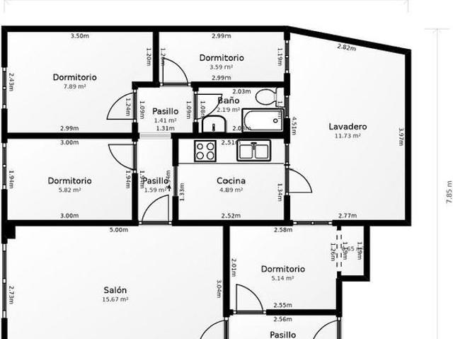 Piso en venta en Terrassa, de 85 m² 4 habitaciones por 160.000