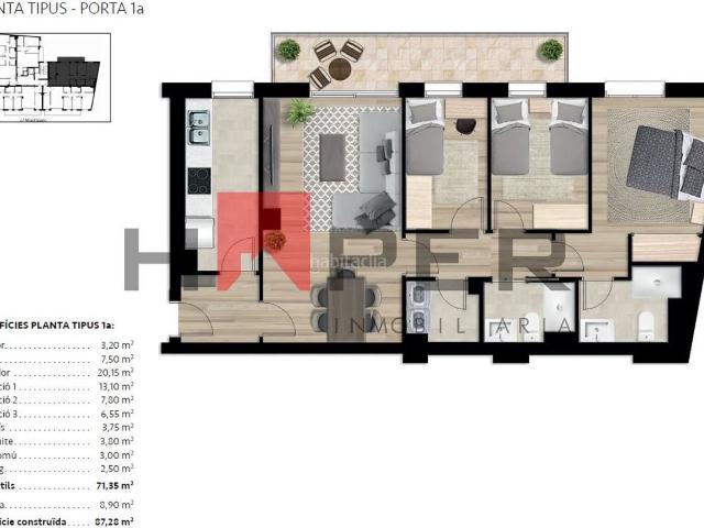 Piso en venta en Vilafranca del Penedès, Poble Nou. Promoción MontblancIgnasi Iglésias. Pisos Vilafranca del.