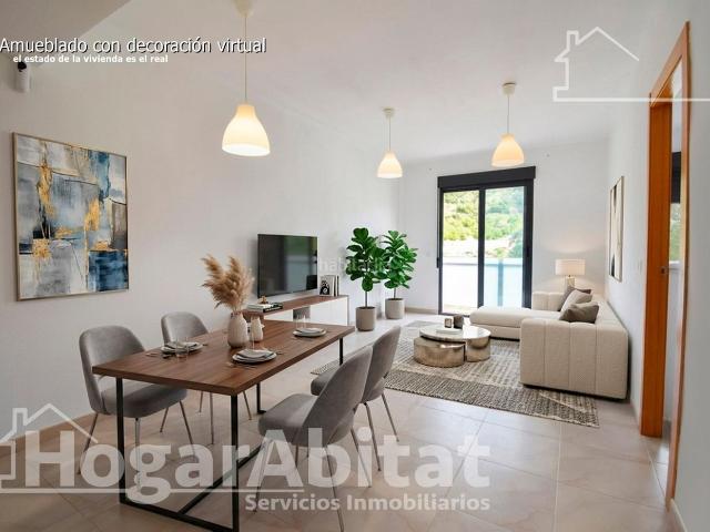 Piso en venta en Vilallonga Villalonga. GRAN OPORTUNIDAD! SEMINUEVO Y EXTERIOR CON BALCÓN GARAJE Y TRASTERO. Pisos Vilallonga.