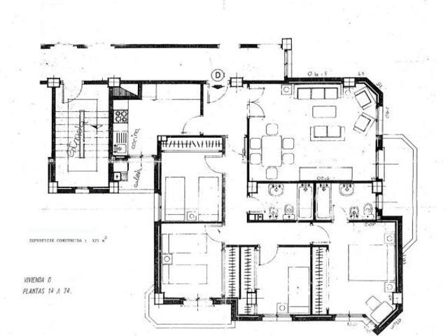 PISO REFORMADO Y SEMI AMUEBLADO DE 3 HABITACIONES