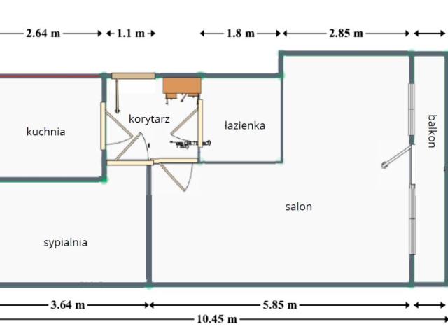 Pomorska 93/95 44,30 m², Łódź