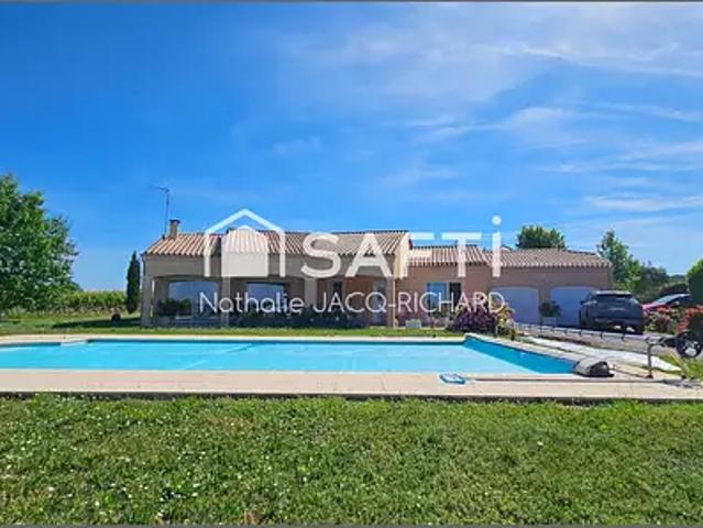 Pomport 24240 Achat / Vente maison 7 pièces t7 piscine terrasse