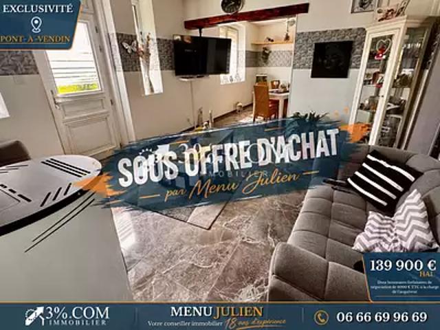 Pont à Vendin 62880 Achat / Vente maison 5 pièces t5