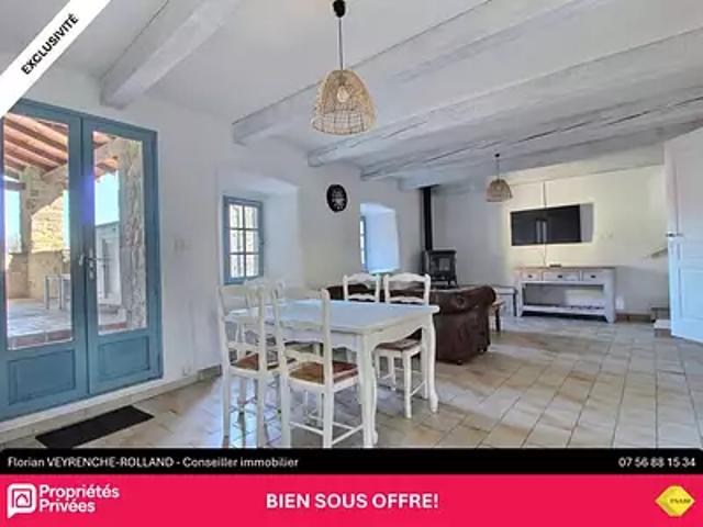 Pont de Labeaume 07380 Achat / Vente maison 4 pièces t4 jardin terrasse