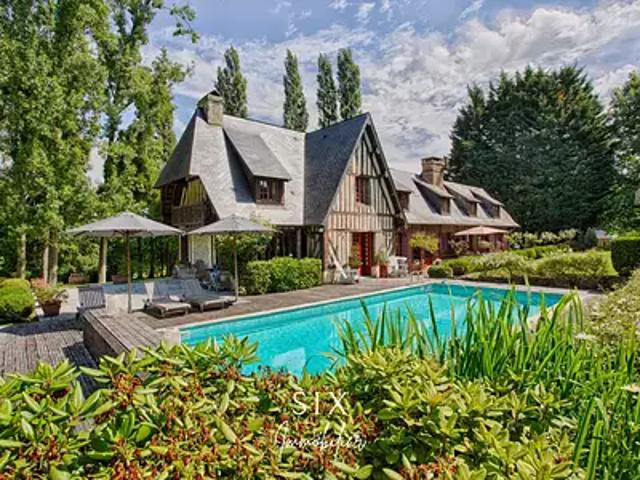 Pont l'Evêque 14130 Achat / Vente maison 9 pièces t9 piscine terrasse