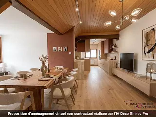 Pontarlier 25300 Achat / Vente appartement 4 pièces t4 au dernier étage