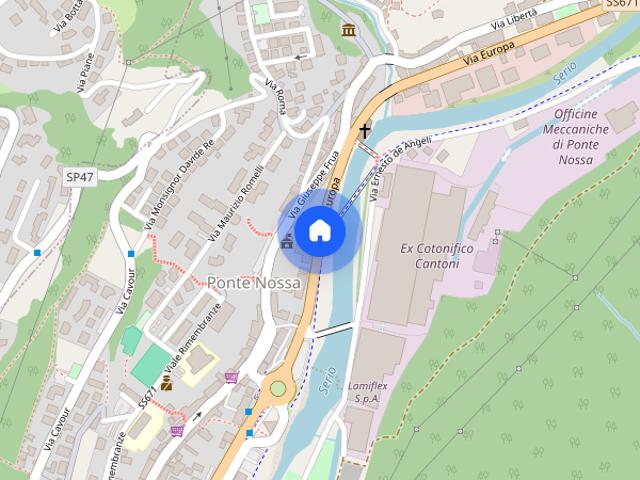 Ponte Nossa con due camere e posto auto privato