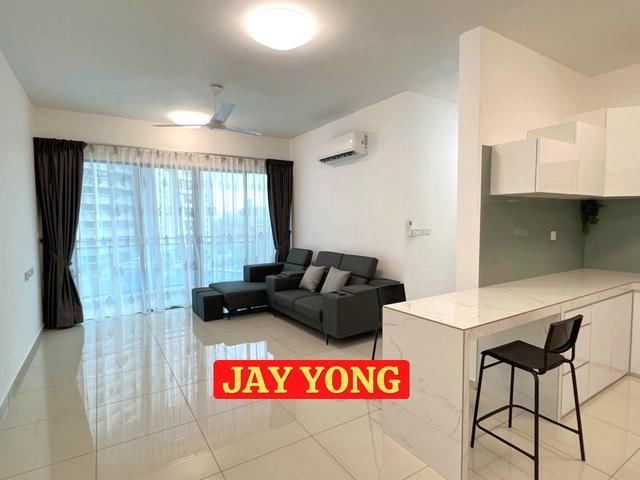 POOL VIEW Waterside Residence 1055sf FULLY FURNISHED LightCity Gelugor