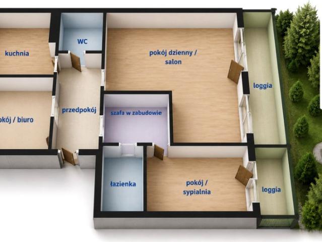 Podwisłocze 65,51 m², Rzeszów