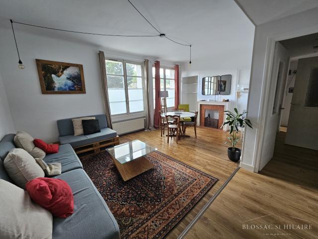 POITIERS CENTRE VILLE secteur gare, appartement T3 meublé avec jardinet et cave